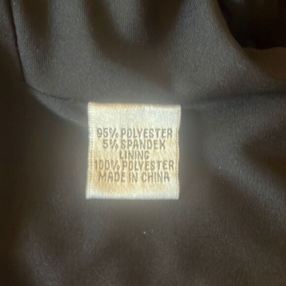 Cache Y2K Vintage Black Beaded Bodycon Pleated Cocktail Mini Dress Sz 8 Party - Picture 7 of 12